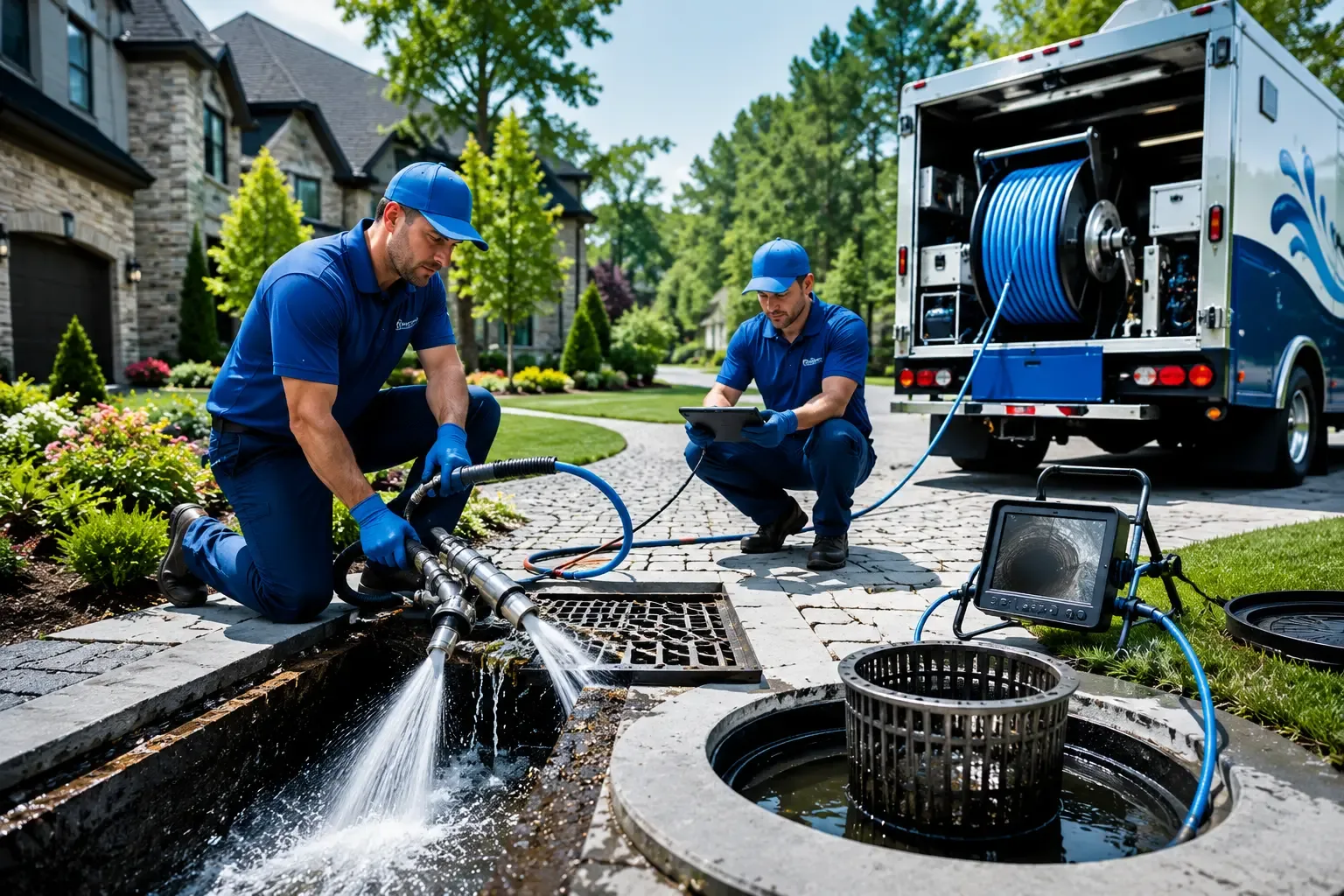 Local outdoor drain cleaning professionals in Woodbridge, CT