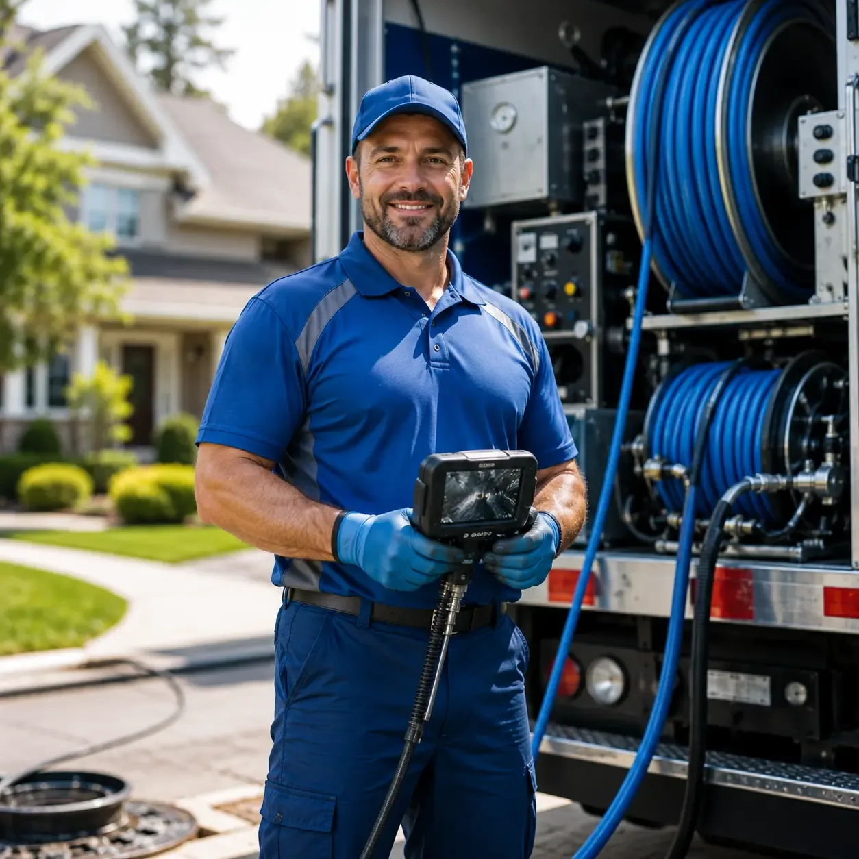 Local outdoor drain cleaning specialists in Woodbridge, CT